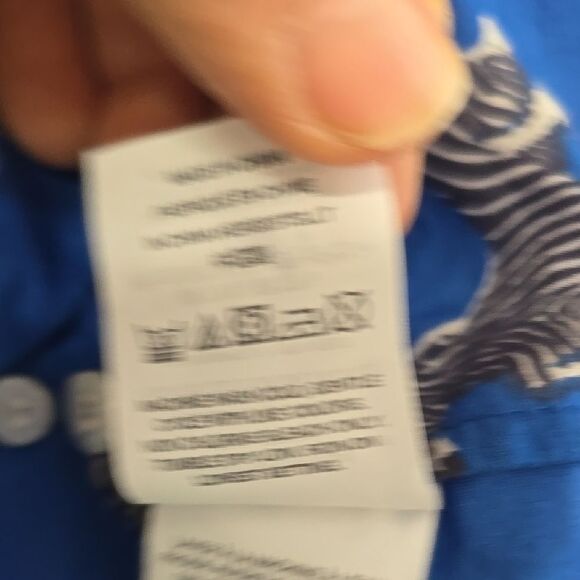 J. Crew Blue Long Sleeve Notched Collar Button Down Shirt 00 - Picture 7 of 7